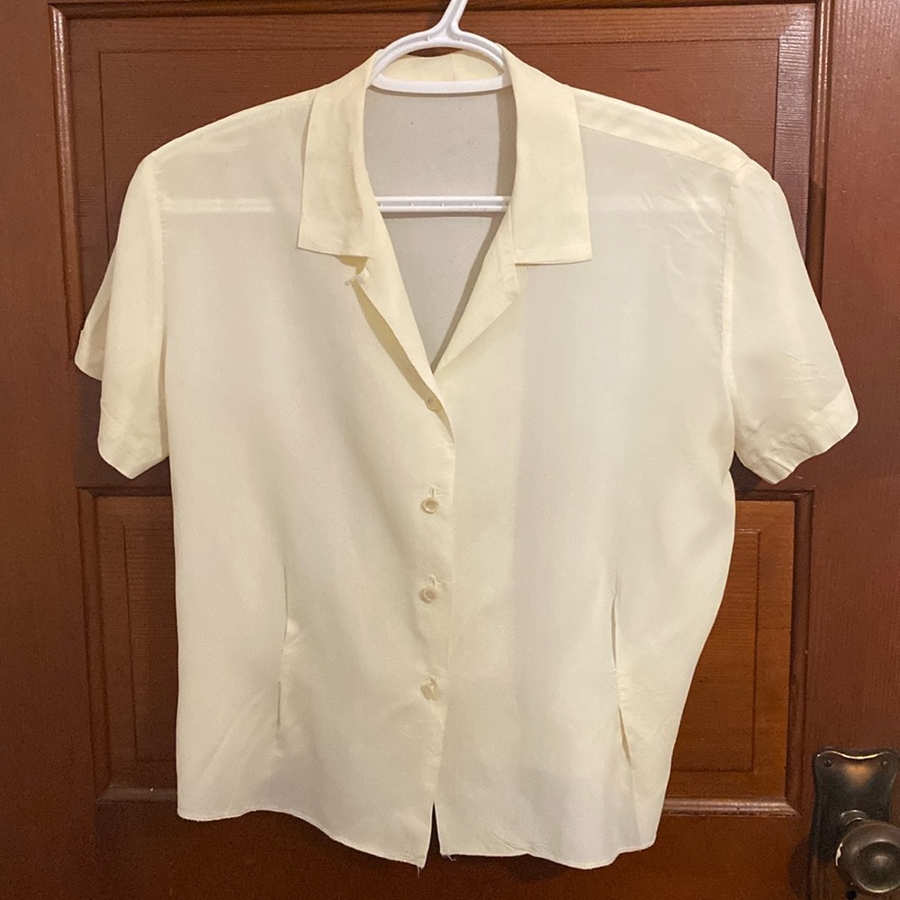 Vintage 1940s cream blouse